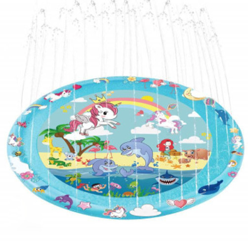 무료배송  원형 야외 물놀이용  분수 튜브, 바닥 튜브, 바닥 매트 (170CM)) -유니콘